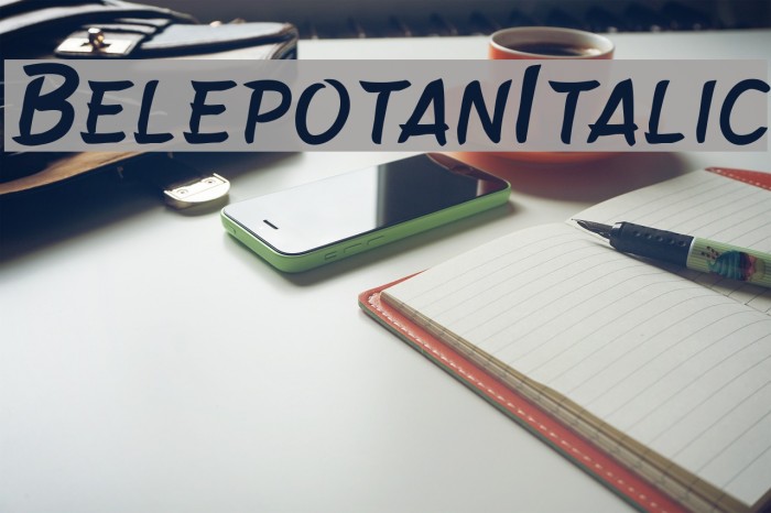 BelepotanItalic Fuentes examples