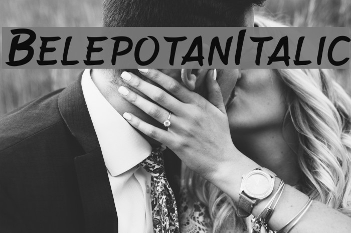 BelepotanItalic Fuentes examples