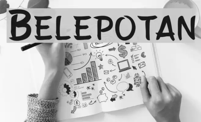 Belepotan Font examples
