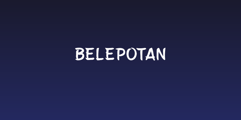 Belepotan Social Header