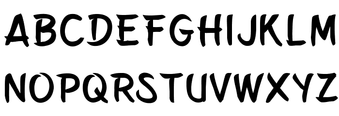 Belepotan Font LOWERCASE