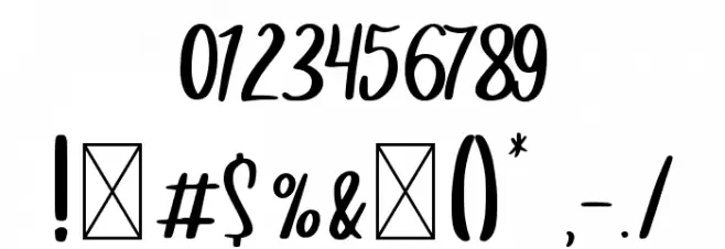 Beleriand Font OTHER CHARS