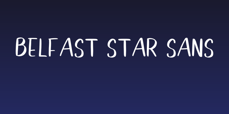 Belfast Star Sans Social Header