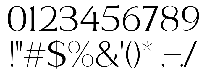 Belfina Husairy Regular Font OTHER CHARS