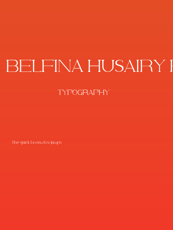 Belfina Husairy Regular Poster
