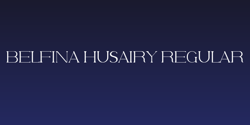 Belfina Husairy Regular Social Header