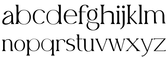 Belfina Husairy Regular Font LOWERCASE