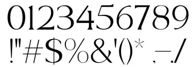 BelfinaHusairy-Regular Font OTHER CHARS