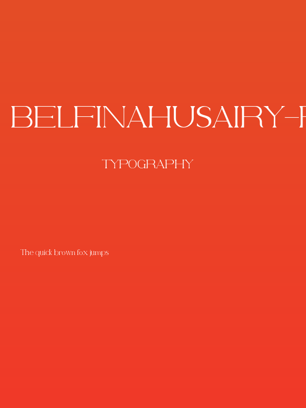 BelfinaHusairy-Regular Poster