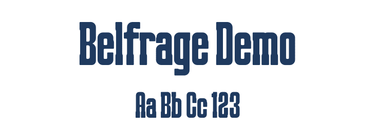 Belfrage Demo Font Preview