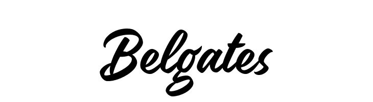 Belgates  免费字体下载
