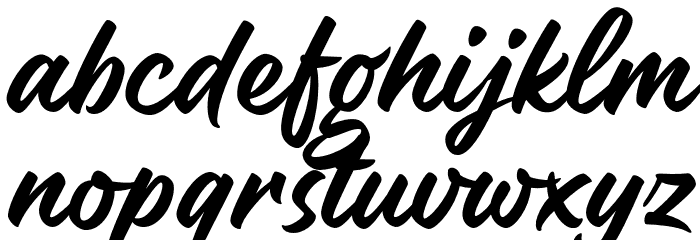 Belgates Font LOWERCASE