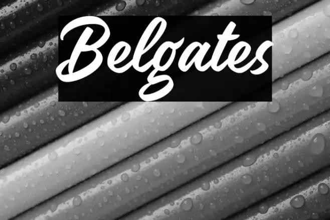 Belgates Font examples