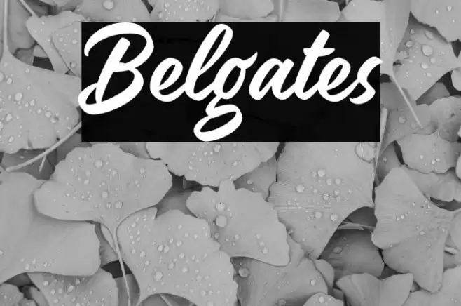 Belgates Font examples