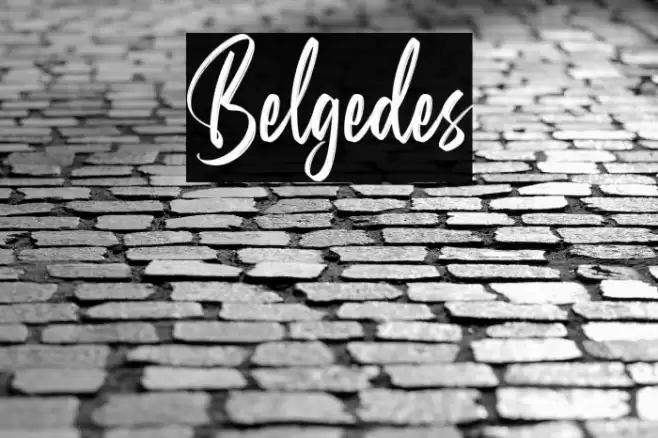 Belgedes Font examples