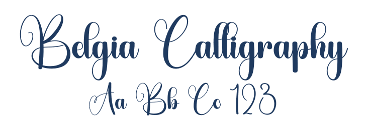 Belgia Calligraphy Font Preview