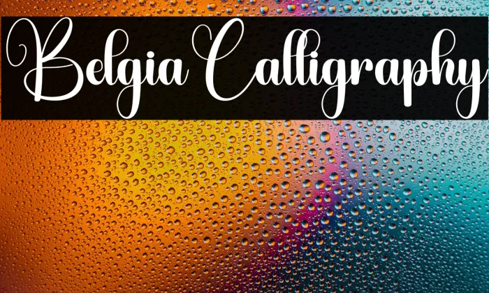 Belgia Calligraphy Example 3