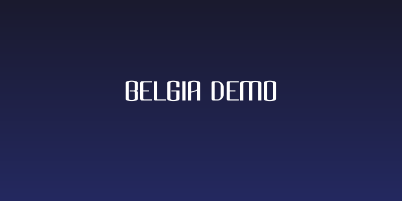 Belgia Demo Social Header