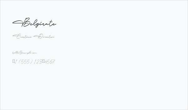 Belgiante Business Card