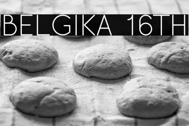 Belgika 16th Fonte examples