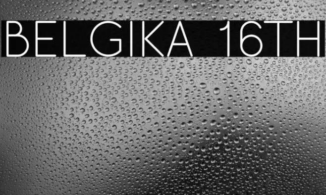 Belgika 16th Fonte examples