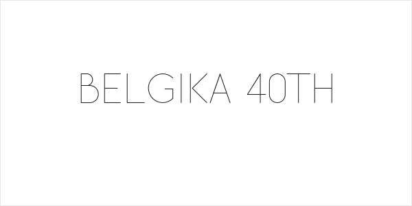 Belgika 40th Logo