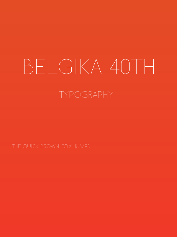 Belgika 40th Poster