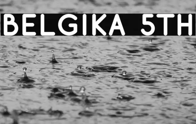 Belgika 5th Font examples