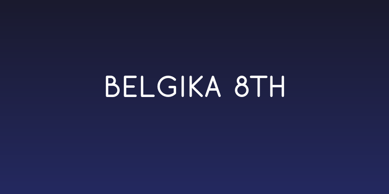 Belgika 8th Social Header