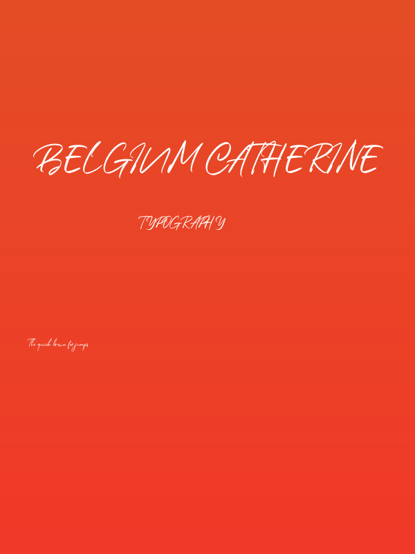 Belgium Catherine Poster