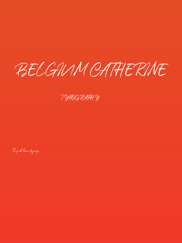 Belgium Catherine Poster