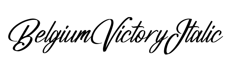 Belgium Victory Italic  Frei Schriftart Herunterladen