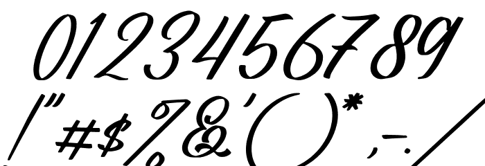 Belgium Victory Italic Font OTHER CHARS