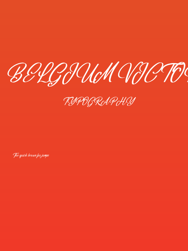 Belgium Victory Italic Poster