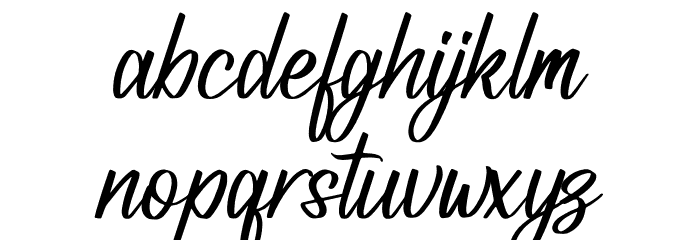 Belgium Victory Font LOWERCASE