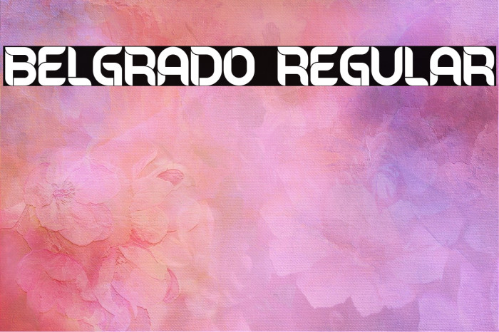 Belgrado Regular Font examples