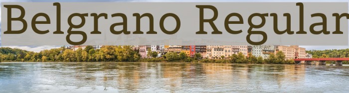 Belgrano Regular Font examples