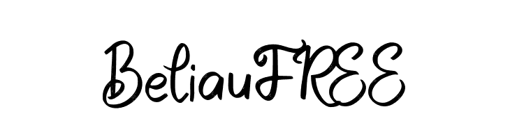BeliauFREE  Frei Schriftart Herunterladen