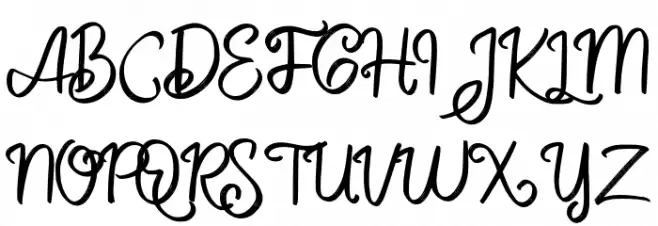 BeliauFREE Schriftart Groß