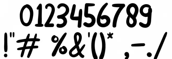 Beliday Font OTHER CHARS