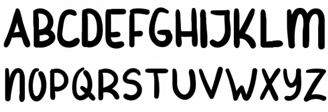 Beliday Font UPPERCASE
