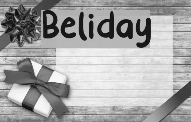 Beliday Font examples