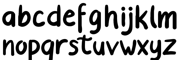 Beliday Font LOWERCASE