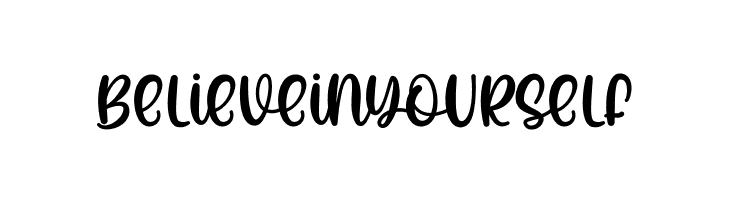 Believe In Yourself  Frei Schriftart Herunterladen