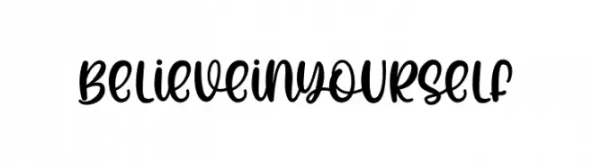 Believe In Yourself  les polices de caractères gratuit tlcharger