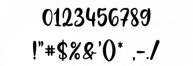 Believe In Yourself Font OTHER CHARS