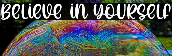 Believe In Yourself Example 3