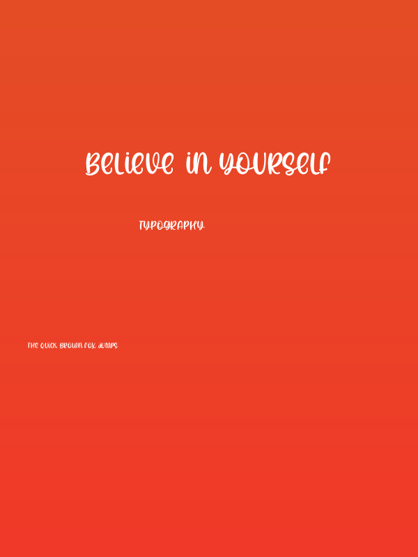 Believe In Yourself Poster