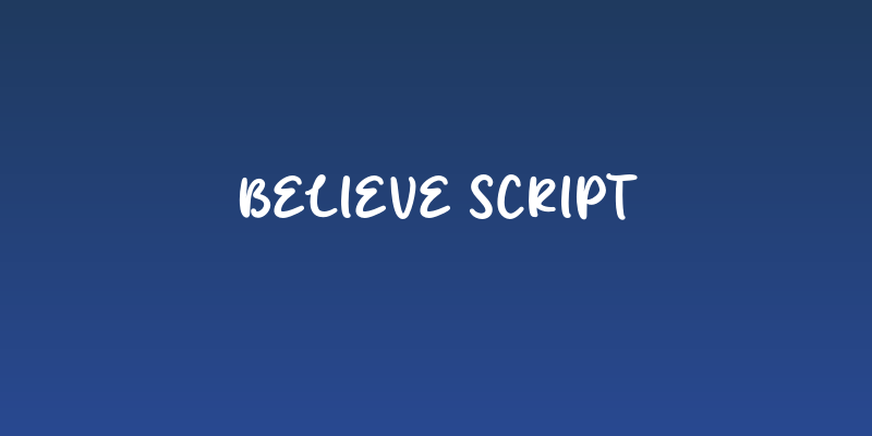 Believe Script Social Header