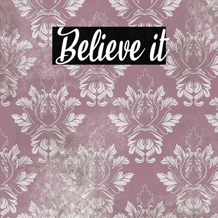 Believe it Font examples